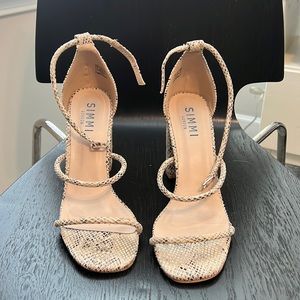 Simi London Snakeskin Heels